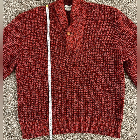 Vintage 80s American Eagle Wool-Blend Sweater with Suede Elbow Patches, Large - Picture 4 of 4